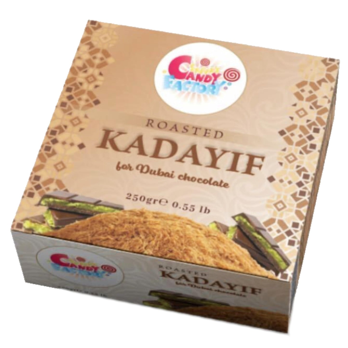 Sarah's Candy Factory Premium 250 gr Roasted & Shredded Kadayif (Kataifi) Fillo Dough, Crunchy Kadayif Pastry Dough, Baked Ready