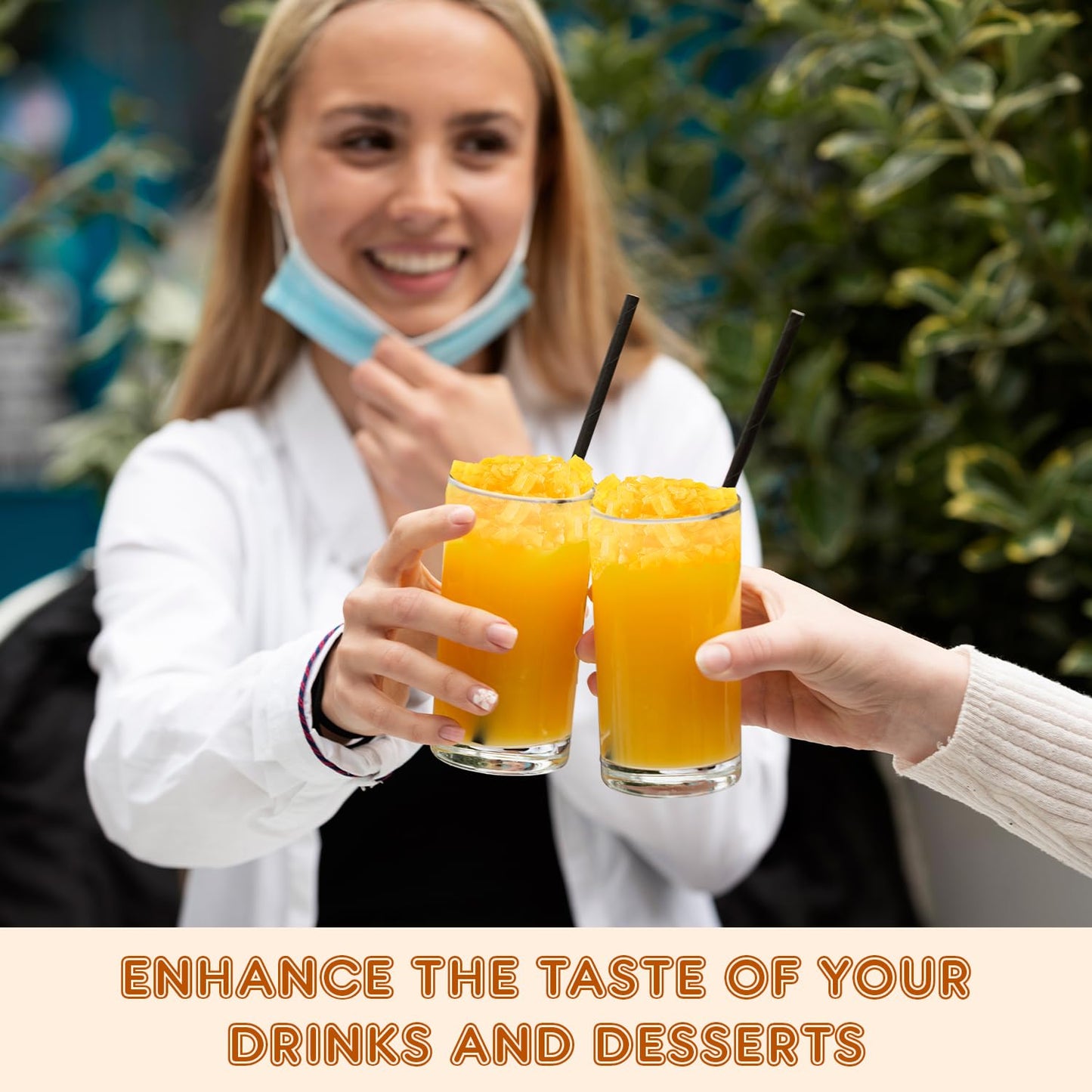 Fanale Coconut Jelly Topping for Bubble Tea, 8.3 lb, Mango Flavor