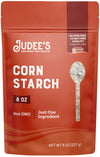 Judees Corn Starch 8 oz - 100% Non-GMO and Just One Ingredient - Gluten-Free and Nut-Free - Great Thickener for Sauces, Soups, a