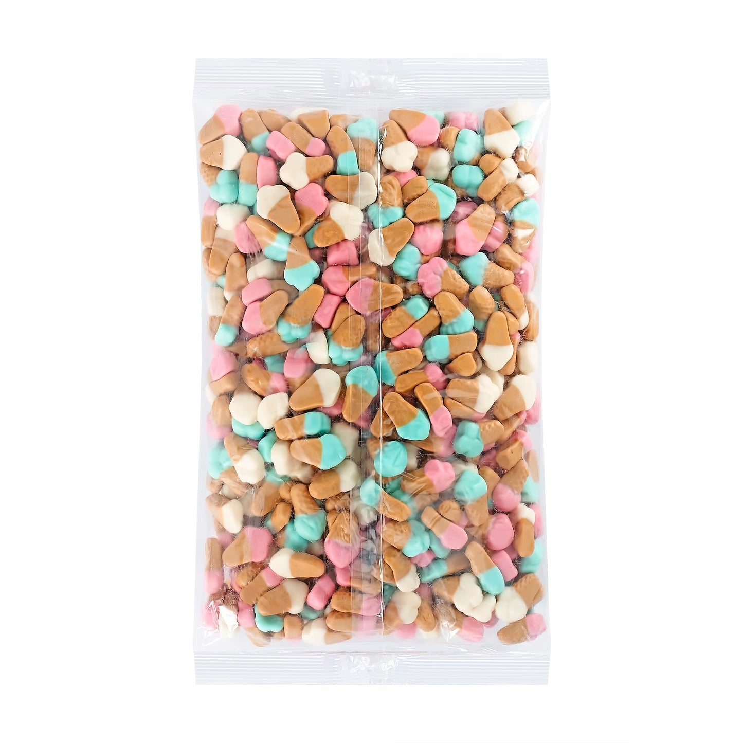 Kervan Candy Bebeto Ice Cream Gummies - Fruity, Soft & Sweet Gummy Candy Bulk For Kids, Gift Snacks And Parties - Small, Gluten Free Ice Cream Cones - Party Size Bag (5 Lbs)
