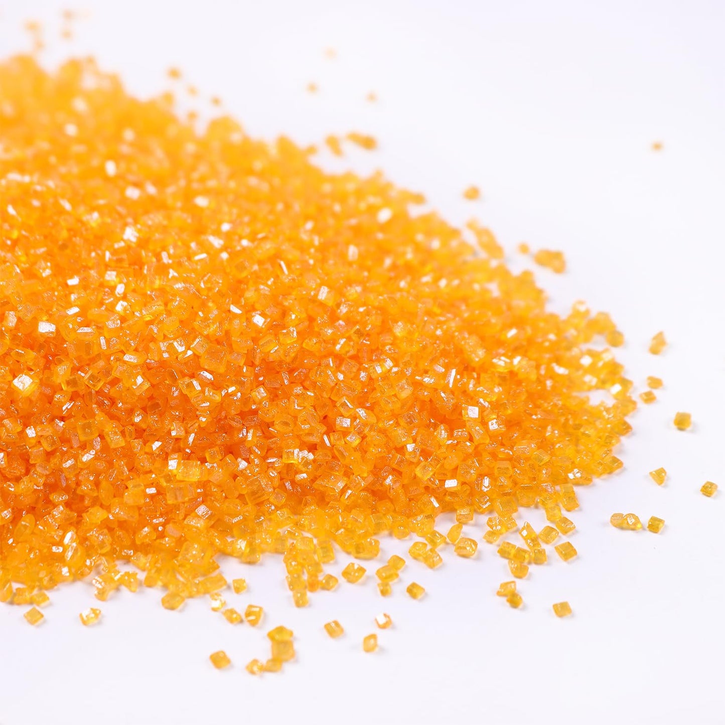 Orange Sanding Sugar For Baking Edible Sparkling Sprinkles Coarse Sugar Crystals For Easter Cake Decoration Cookie Cupcake Toppe