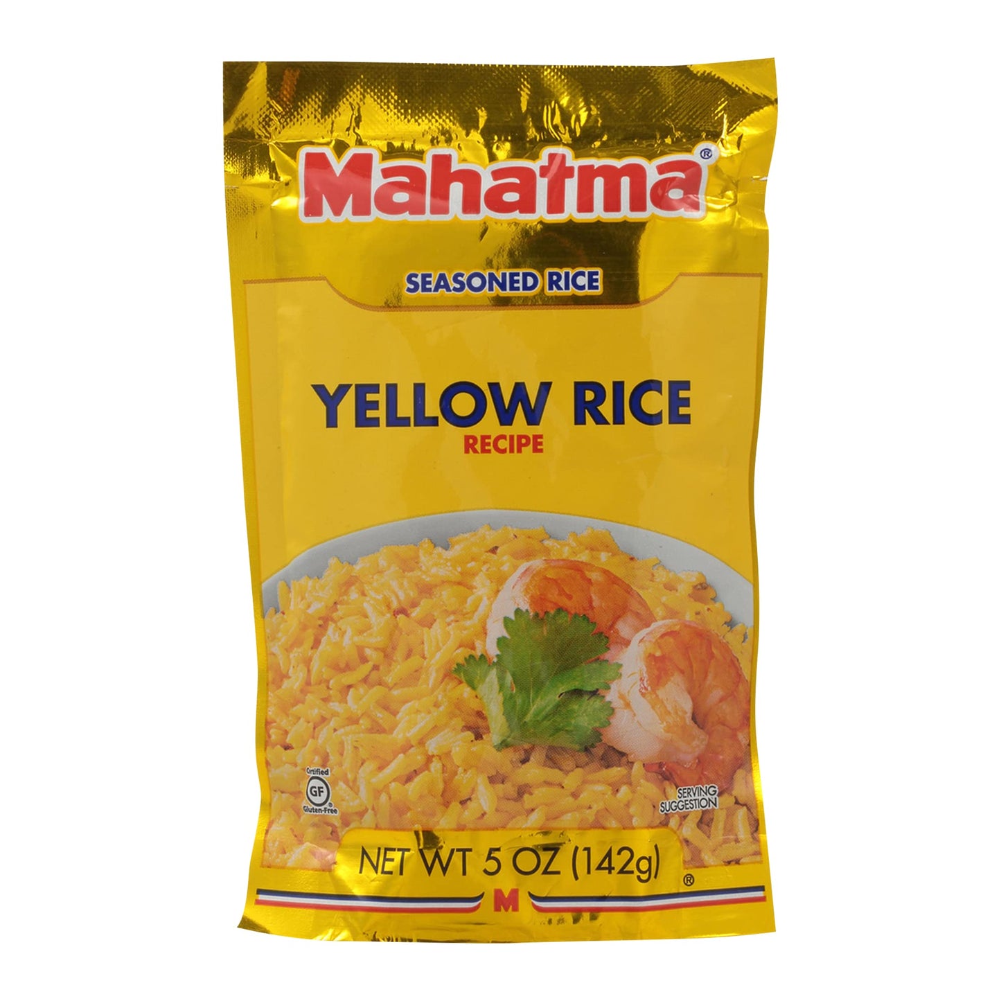 Mahatma Yellow Rice Mix, Long-Grain Rice, Stovetop Or Microwave Rice, Gluten-Free And Kosher 20-Minute Rice, 5 Ounces, Pack Of 12