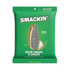 SMACKIN' - Jumbo Roasted Sunflower Seeds, No Salty Burn, American Made, Easy Pour & Seal - Sour Cream & Onion, 4oz bag (12 Bags)