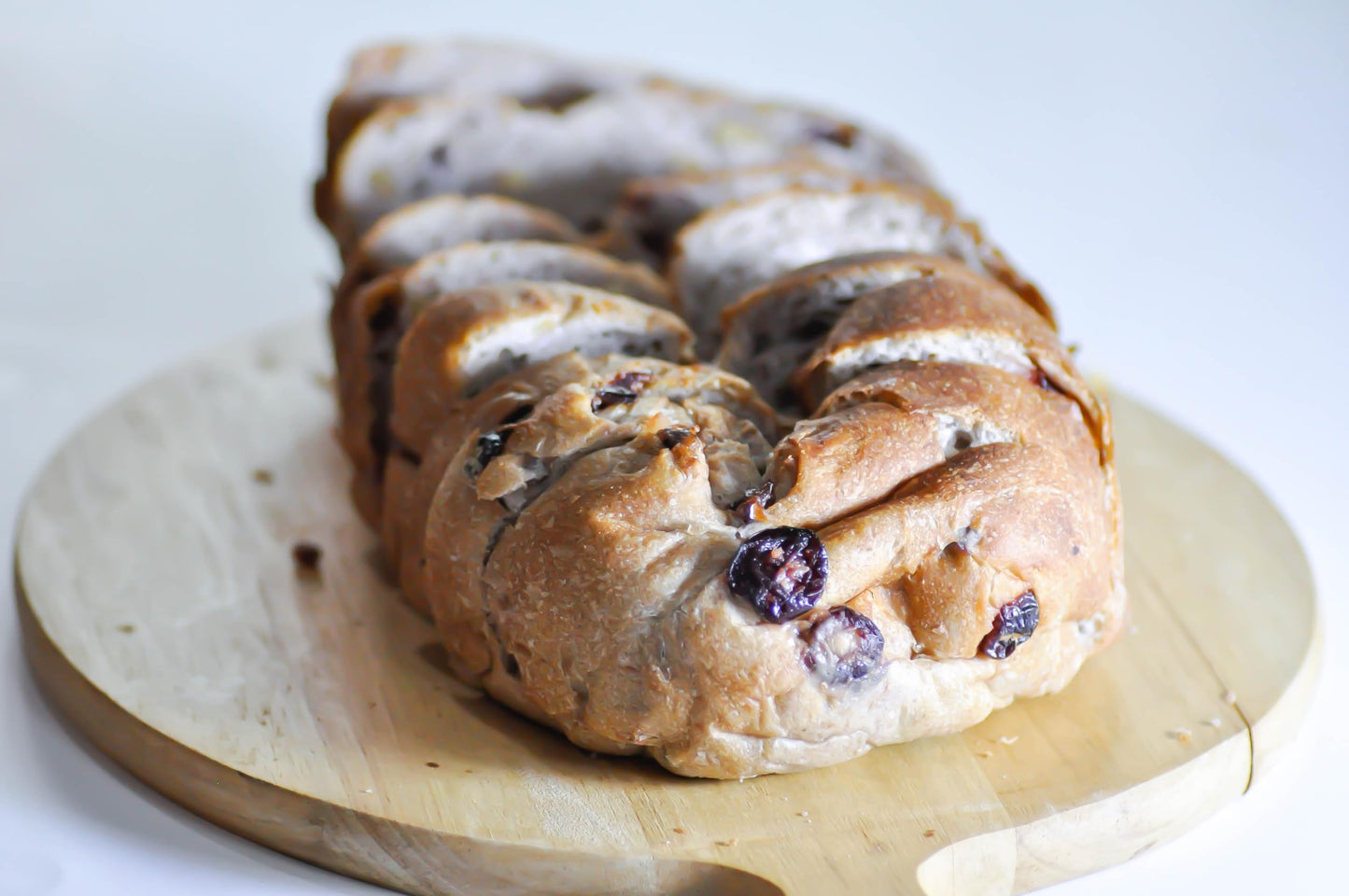 Fresh Backed Cranberry Raisin Walnut Loaf Bread By RawJoy