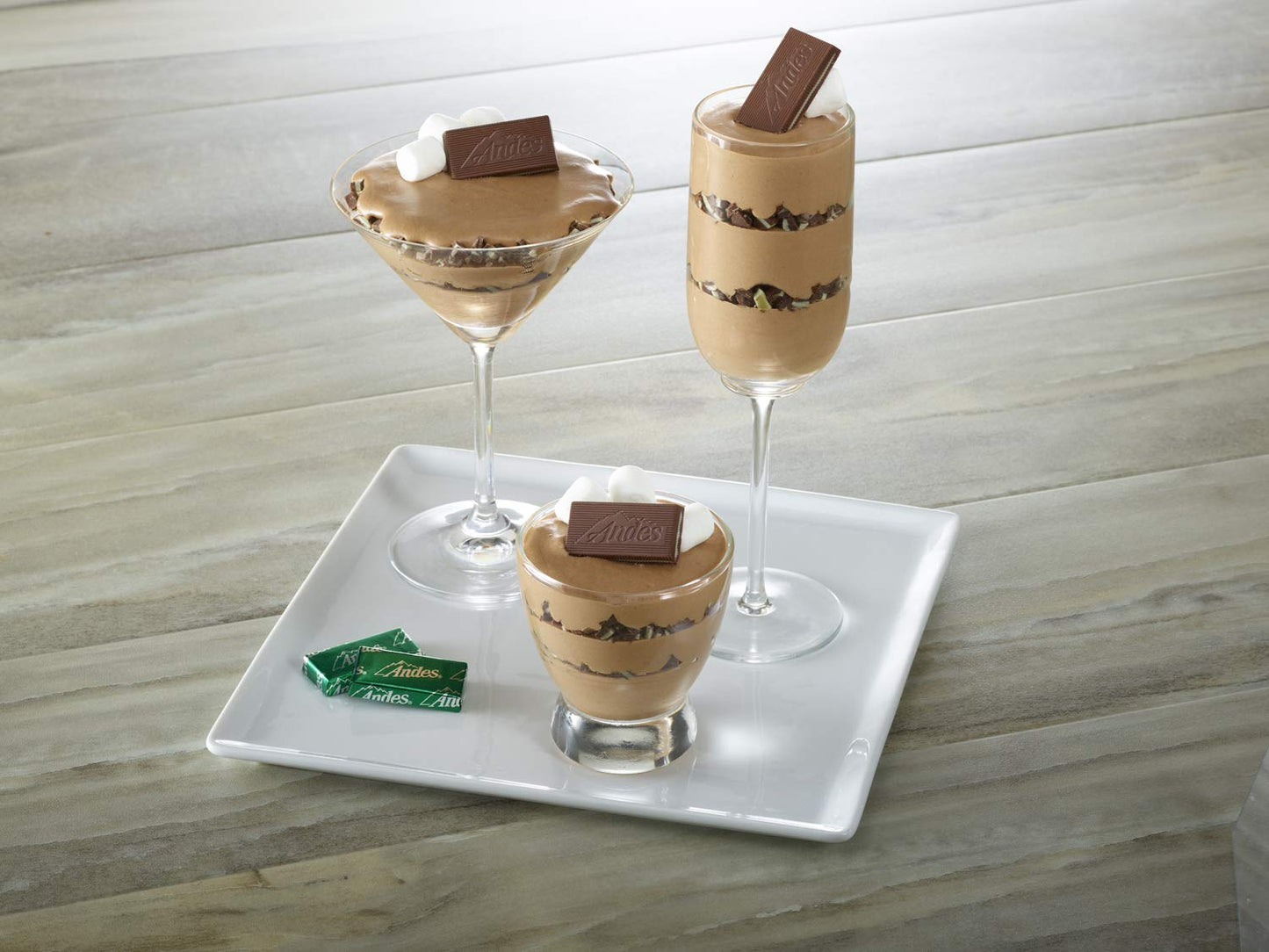 Tootsie Roll Andes Creme De Menthe Thin Mints - After Dinner Mints - Rectangular Chocolate Sandwich Mint Candies - 20 Oz, 120 Count