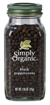 Simply Organic Black Pepper Whole, 2.65 Ounce