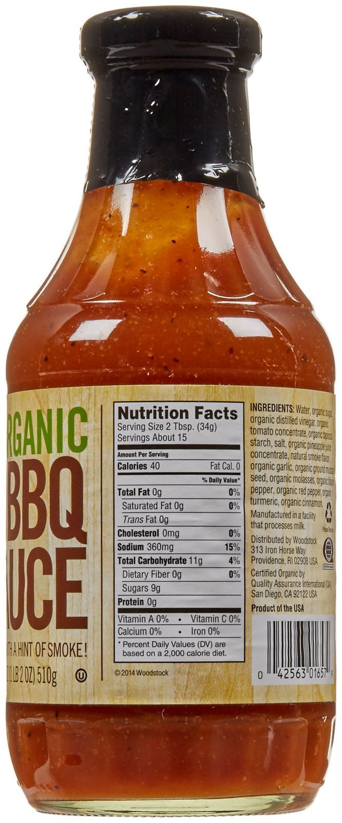 Woodstock Bbq Sauce, Hickory (12X18 Oz)