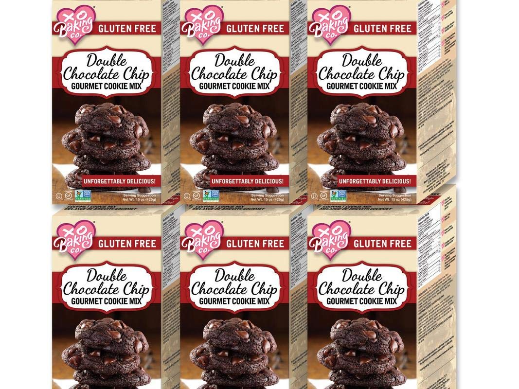 Xo Baking Co. Gluten Free Double Chocolate Chip Gourmet Cookie Mix; Non-Gmo; Kosher; Rice Free; Dairy Free; Peanut Free; No Pres