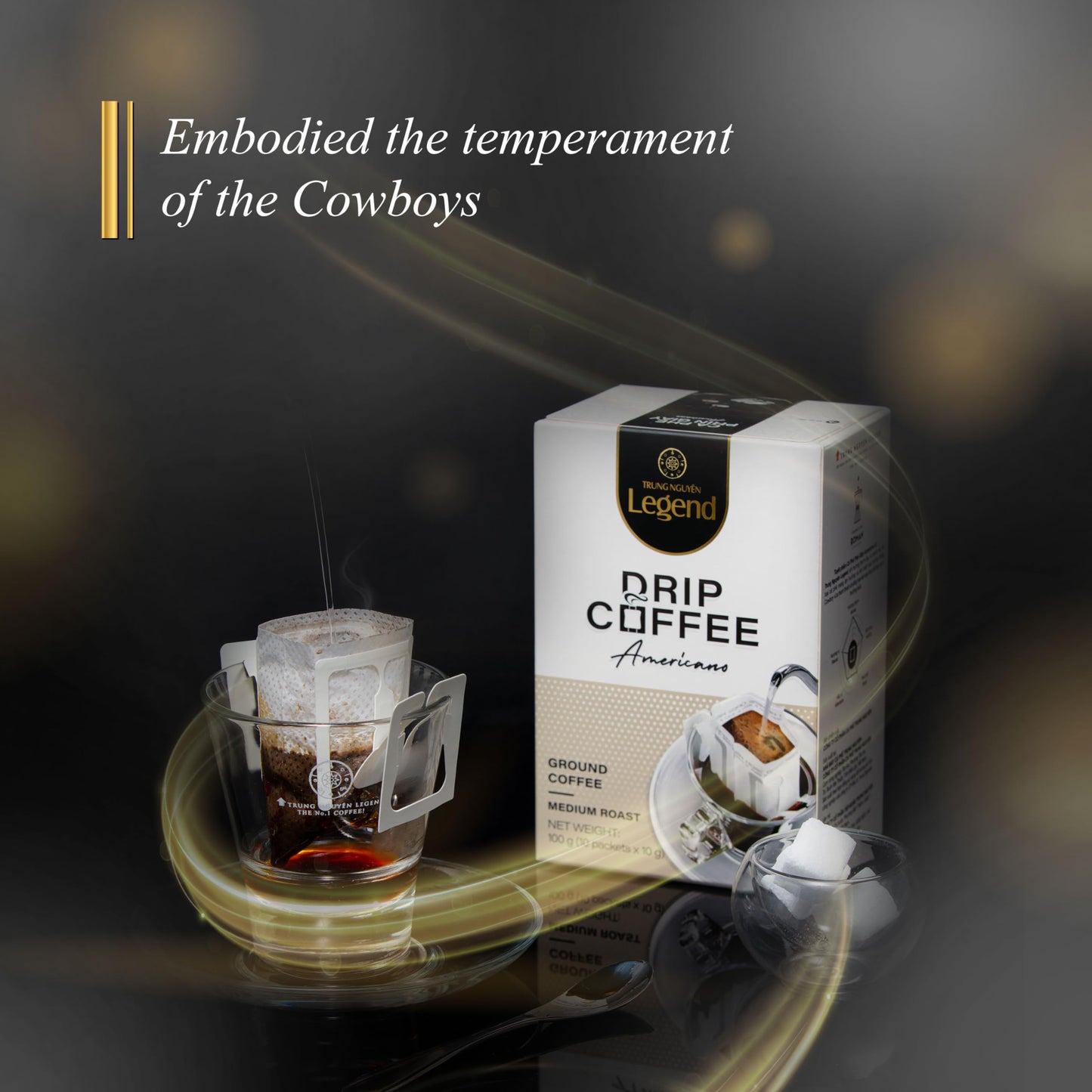 Trung Nguyen Legend Vietnamese Blend Signature Hand Drip Coffee Bag, Single-Served Pour Over Coffee, Portable Filter Bag For Tra