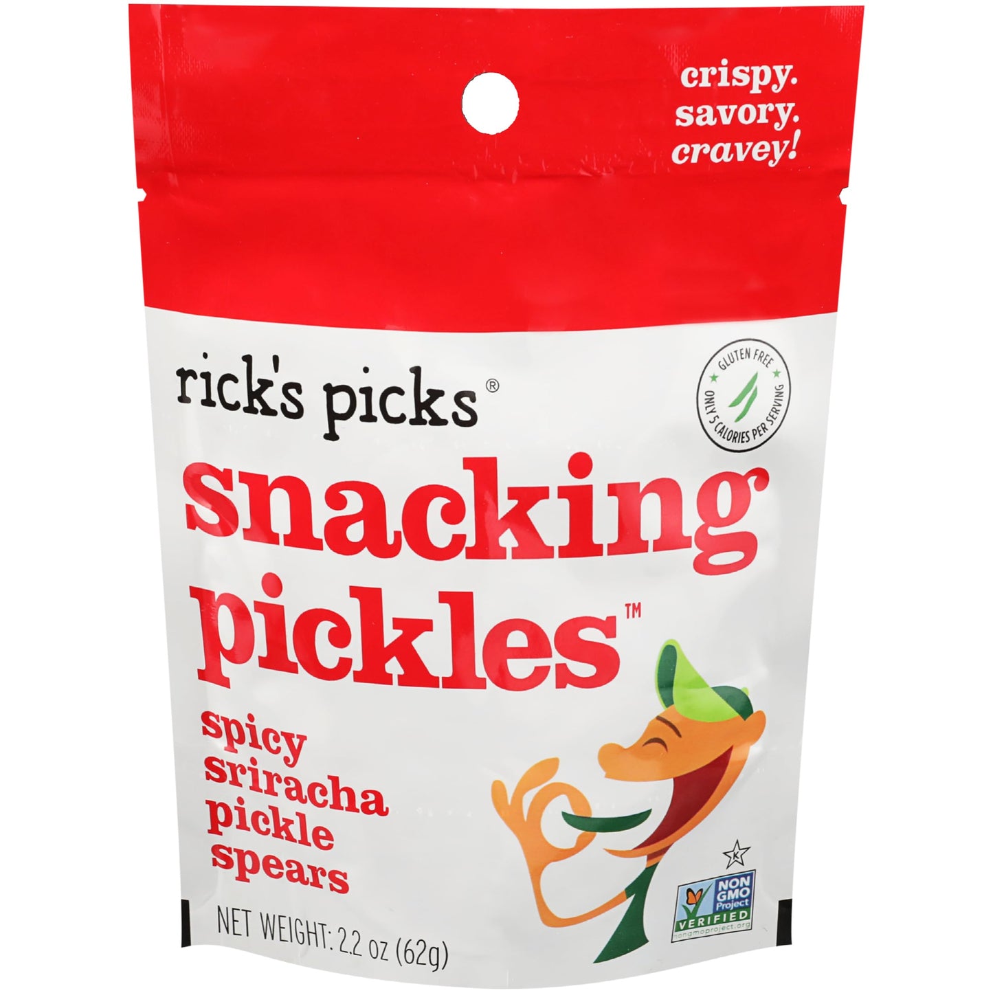Ricks Picks Spicy Sriracha Pickles, 2.2 Ounce (Pack of 1)