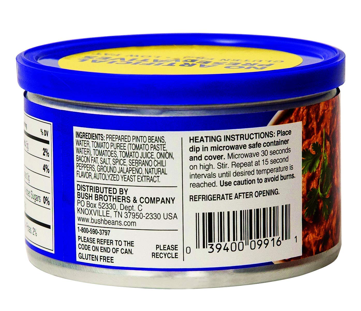 Bushs Best Bean Dip, Original, 9.5 Ounce (Pack of 6)