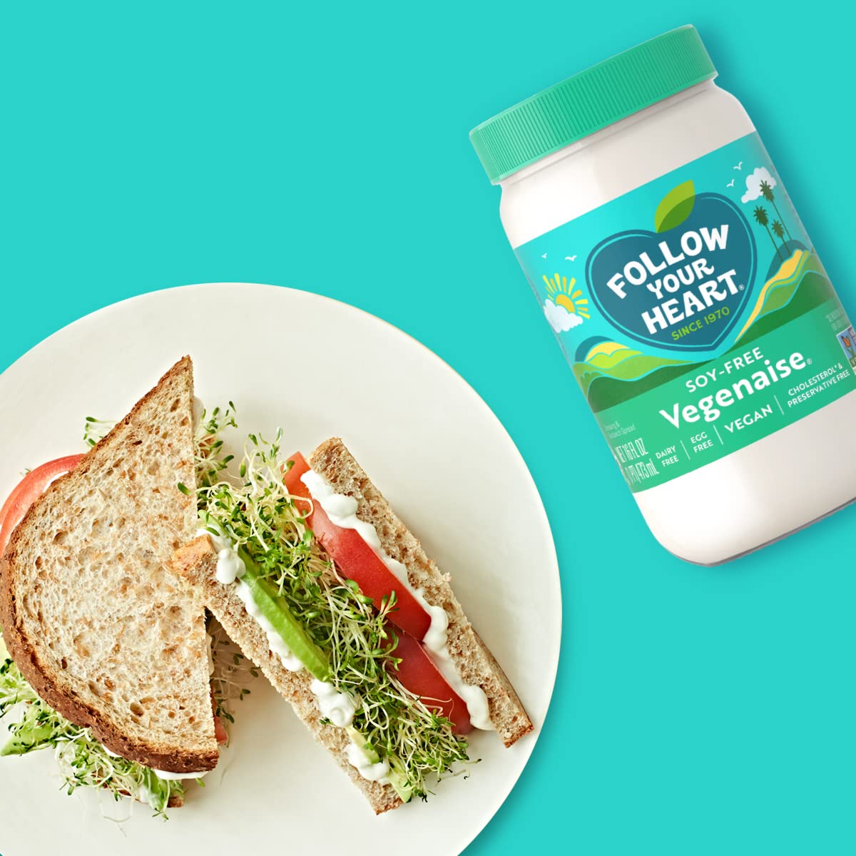 Follow Your Heart, Soy-Free Vegenaise, 16 Oz