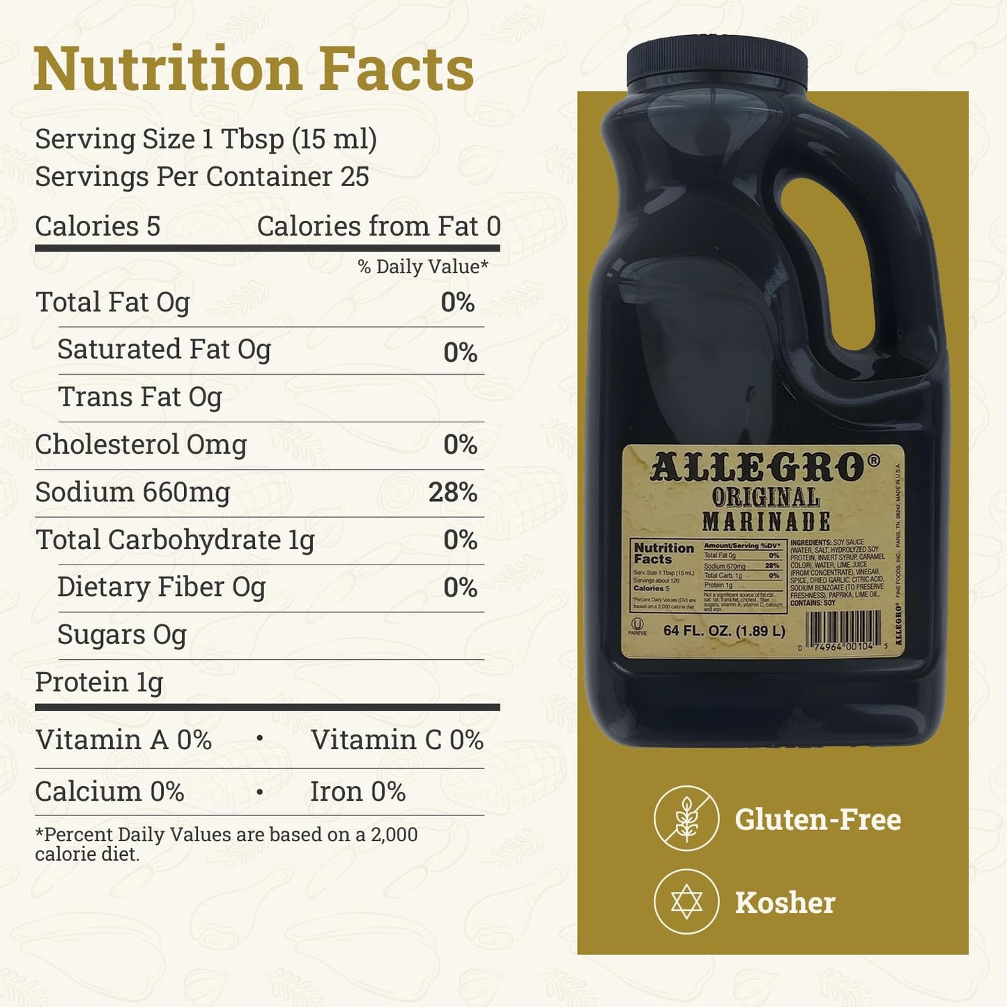 ALLEGRO - The Marinate Everything Marinades - Original 64 oz, Pack of 1