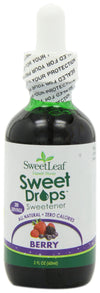 Sweetleaf Stevia Sweet Drops Berry - Liquid Stevia Drops Sweetener, Zero Calorie, Non-Gmo Flavored Stevia Liquid Sugar Substitut