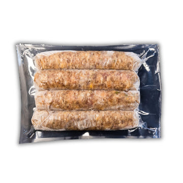 Bearded Butchers Jalapeo & Cheddar Bratwurst 12-Pack (1 Lb Each) - Spicy Jalapeo & Creamy Cheddar - Spicy, Savory, And Flavorful