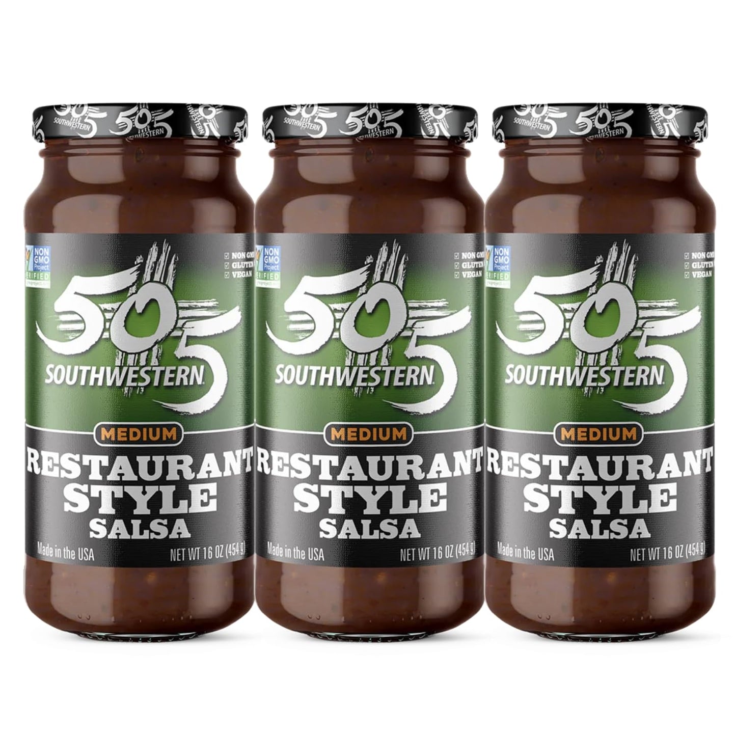 505 Southwestern Hatch Valley Green Chile Restaurant Style Salsa (3-16Oz Value Pack)