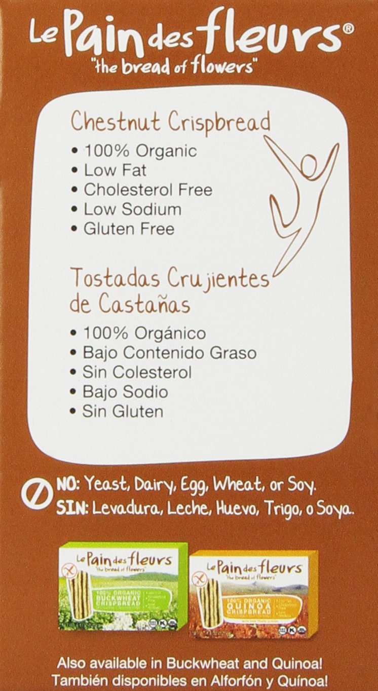Le Pain Des Fleurs Crispbread, Chestnut, 5.3 Ounce