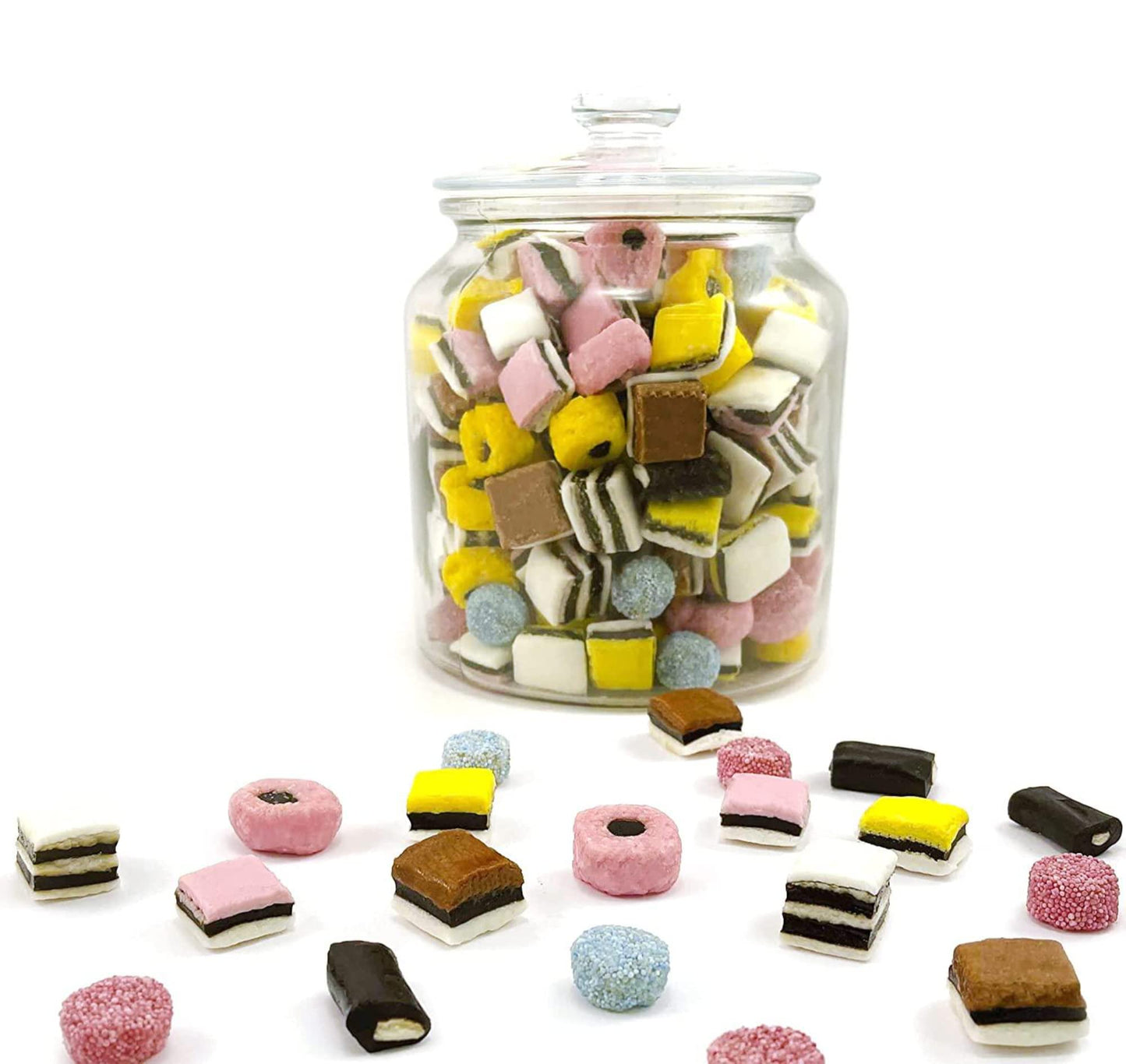 By The Cup English Licorice Allsorts Candy, 5 Lb Bulk Bag