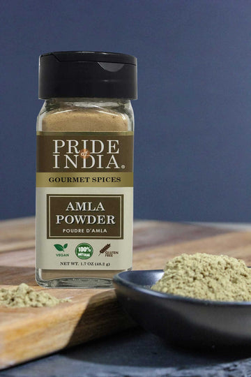 Pride Of India Amla Powder - Gourmet Spice - Antioxidant Rich - 1.7 oz - Gluten Free - Easy to Use