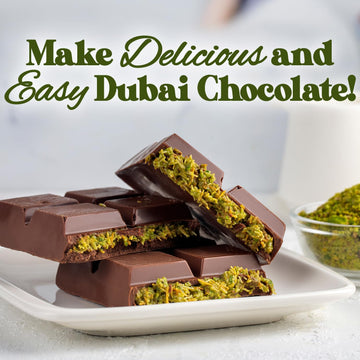 Kataifi Shredded Fillo Dough & Pistachio Butter Spread Bundle for Dubai Chocolate Authentic Turkish Dried Chopped Kataifi Pastry (1.1 lbs) and Sweet Pistachio Nut Cream (8 Oz) Ideal for Kunafa Baklava and Gourmet Desserts