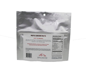 Trailtopia Hearty Pesto Chicken Pasta- Freeze Dried Hiking Dinner | Delicious Taste | Quick & Easy Prep | Lightweight | Perfect For Camping & Backpacking | High Energy Meals For Outdoor Adventures