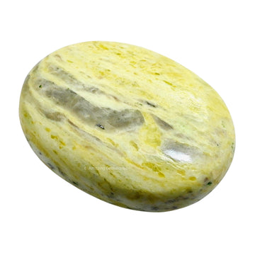 Serpentine Palm Stone - Pocket Massage Worry Stone For Natural Body Chakra Balancing, Reiki Healing And Crystal Grid
