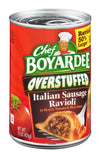 Chef Boyardee, Big Overstuffed Italian Sausage Ravioli, 15oz Can (Pack of 6)