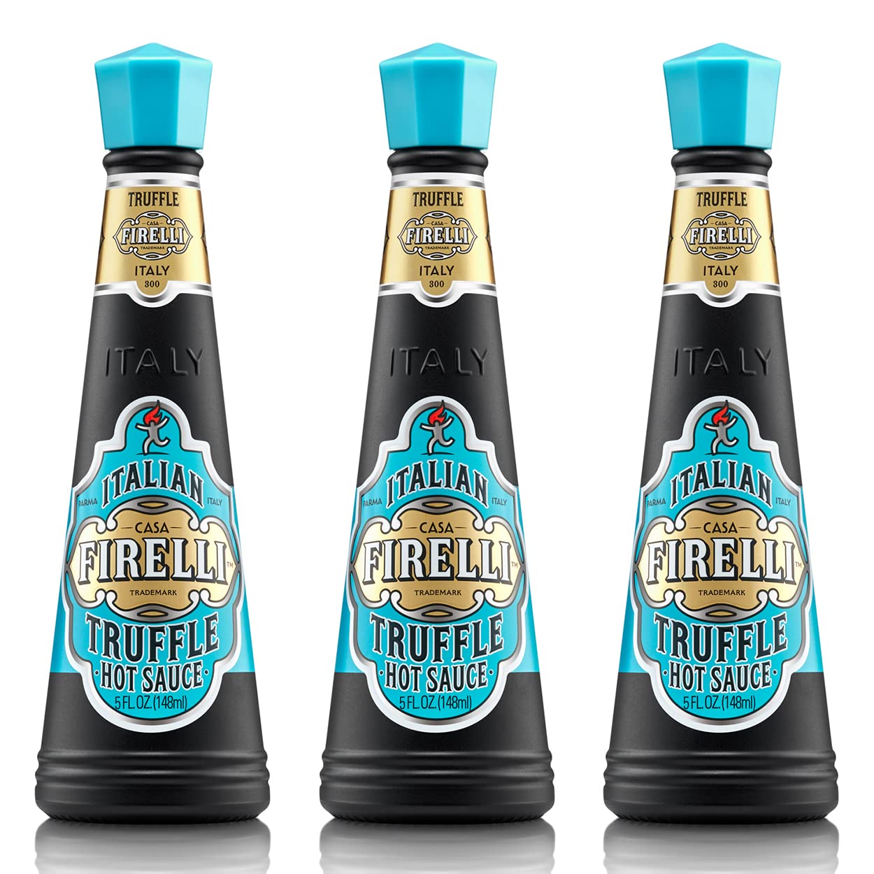 Firelli Truffle Hot Sauce | 5Oz Bottle (Pack Of 3) | Italian Hot Sauce Perfect For Truffle Fries, Sandwiches, Pizza | Great Flav