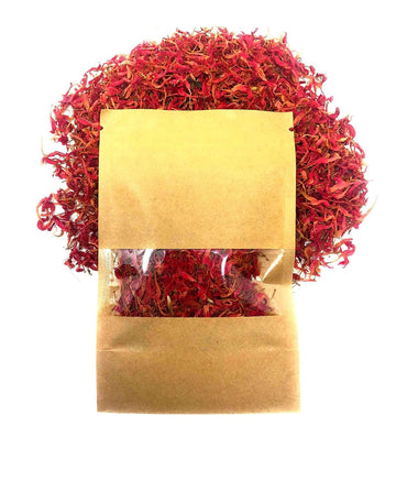 Wild Bergamot Petals - Pure, Dried, Natural Scarlet Beebalm Petals (Monarda Didyma) - Net Weight: 0.1Oz/3G - Edible, Extremely R