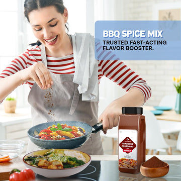 Dependable Food Bbq Spice Mix - 18 Oz. Resealable Pouch - Non-Gmo, Kosher – Perfect Blend For Grilling, Smoky Aroma, And Roasting
