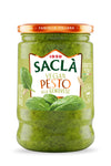 SACLA Vegan Basil Pesto alla Genovese | Dairy-Free Pesto Sauce made from Fresh Italian Basil & Cashews | 6.7 oz Glass Jar | Non-