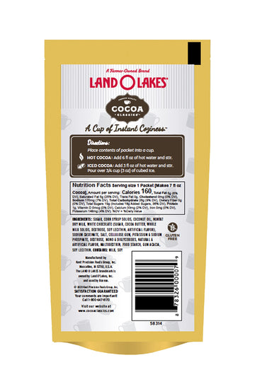 Land O Lakes Arctic White Hot Cocoa Classics Mix, 1.25 Oz, Pack Of 36