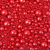 Sentovac Edible Red Pearl Sugar Sprinkles 4.23Oz/ 120G Edible Candy Pearls For Decorating | Edible Cake Cupcake Sprinkles For Halloween Christmas | Cookie And Ice Cream Topper Decorations