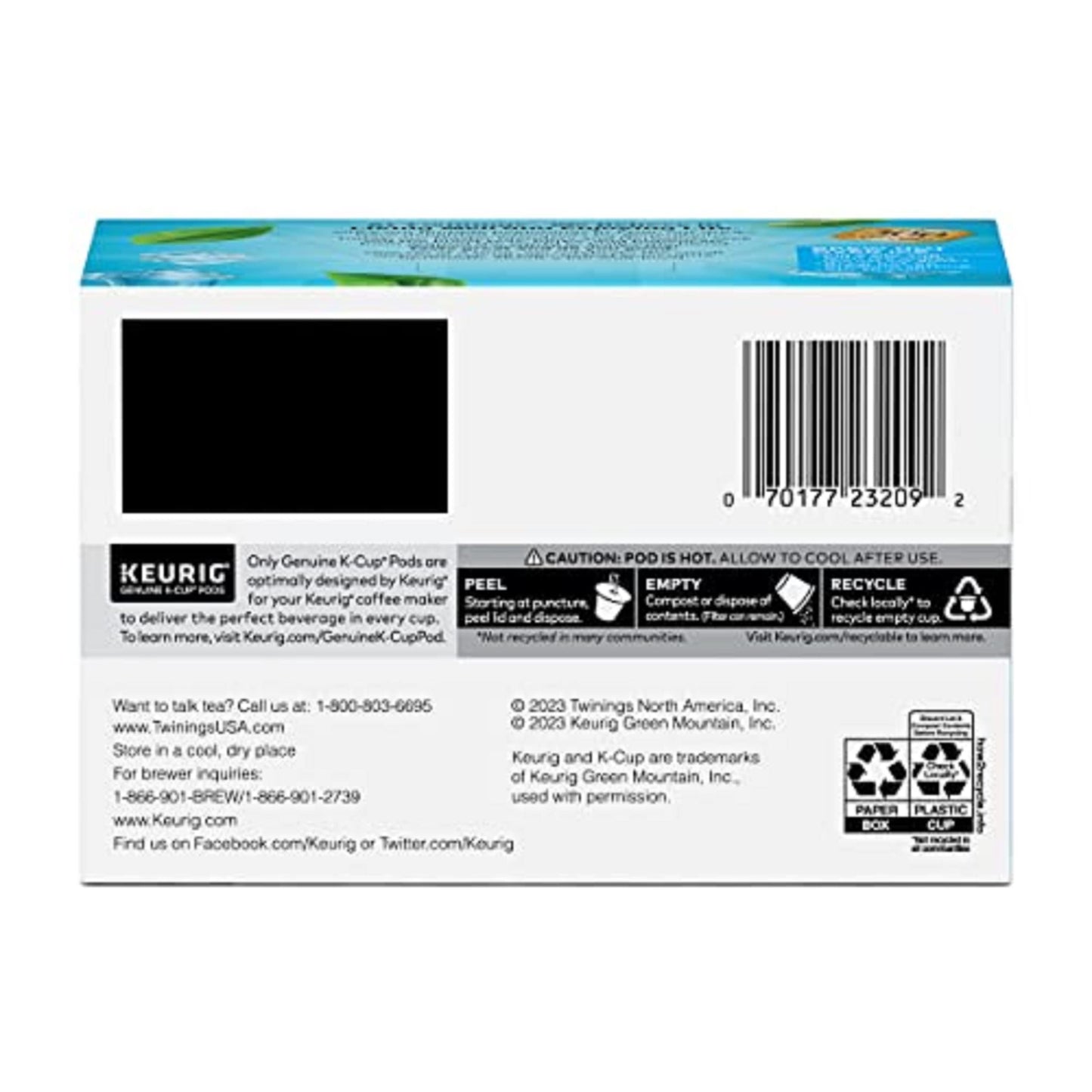 Twinings Brew Over Ice Unsweetened Black Iced Tea 72 K-Cup Pods for Keurig, 12 Count (Pack of 6), Caffeinated