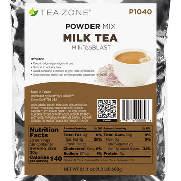 Tea Zone 1.32 Lb Milk Tea Powder