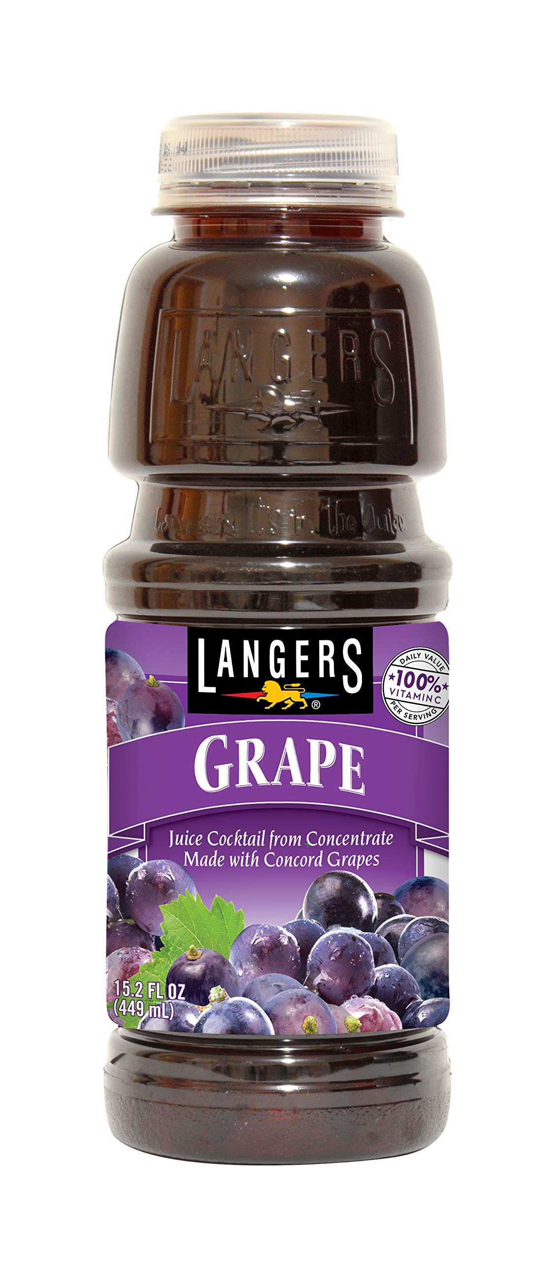 Langers Grape Juice Mixed Flavor 15.2 Oz (Pack Of 12)