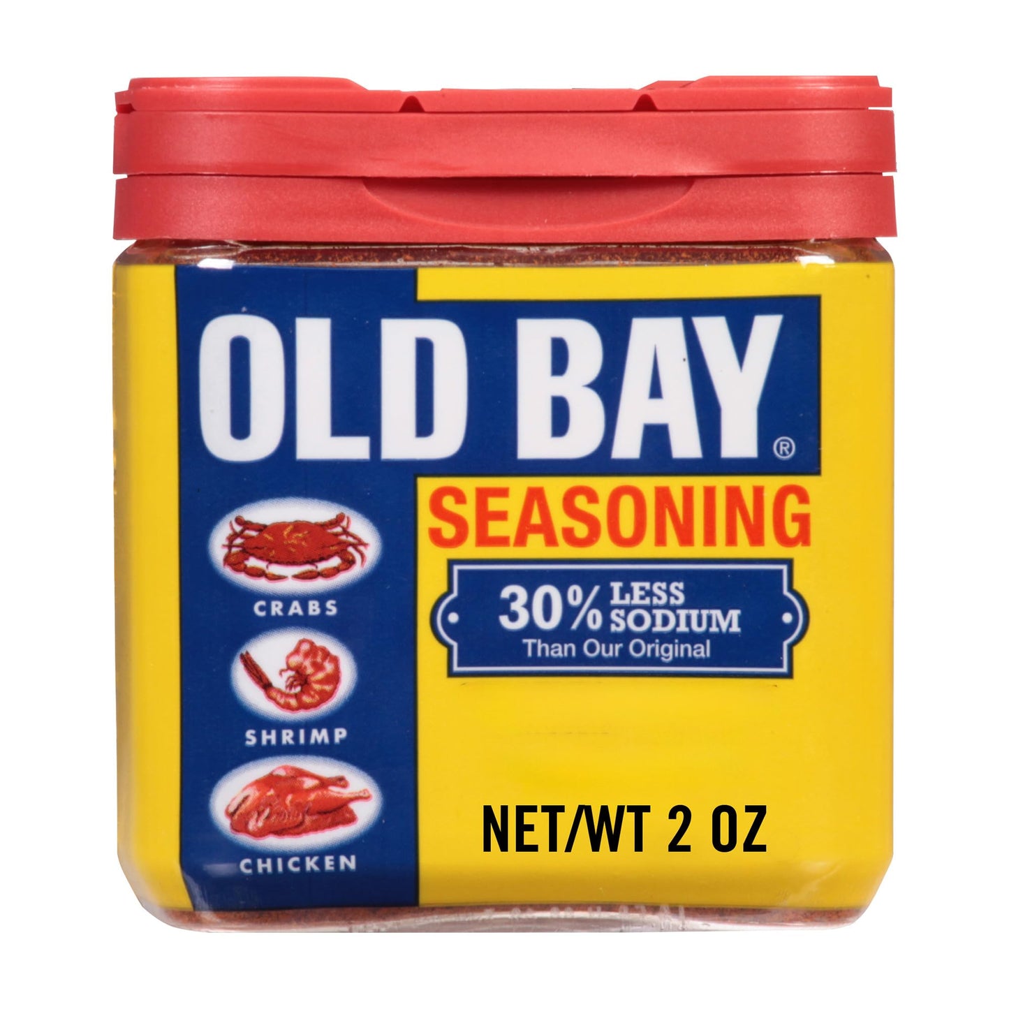 OLD BAY Seasoning, 30% Less Sodium, Non GMO, Gluten Free, Unique Blend of 18 Herbs & Spices for Shrimp, Crab Dip, Seafood & More