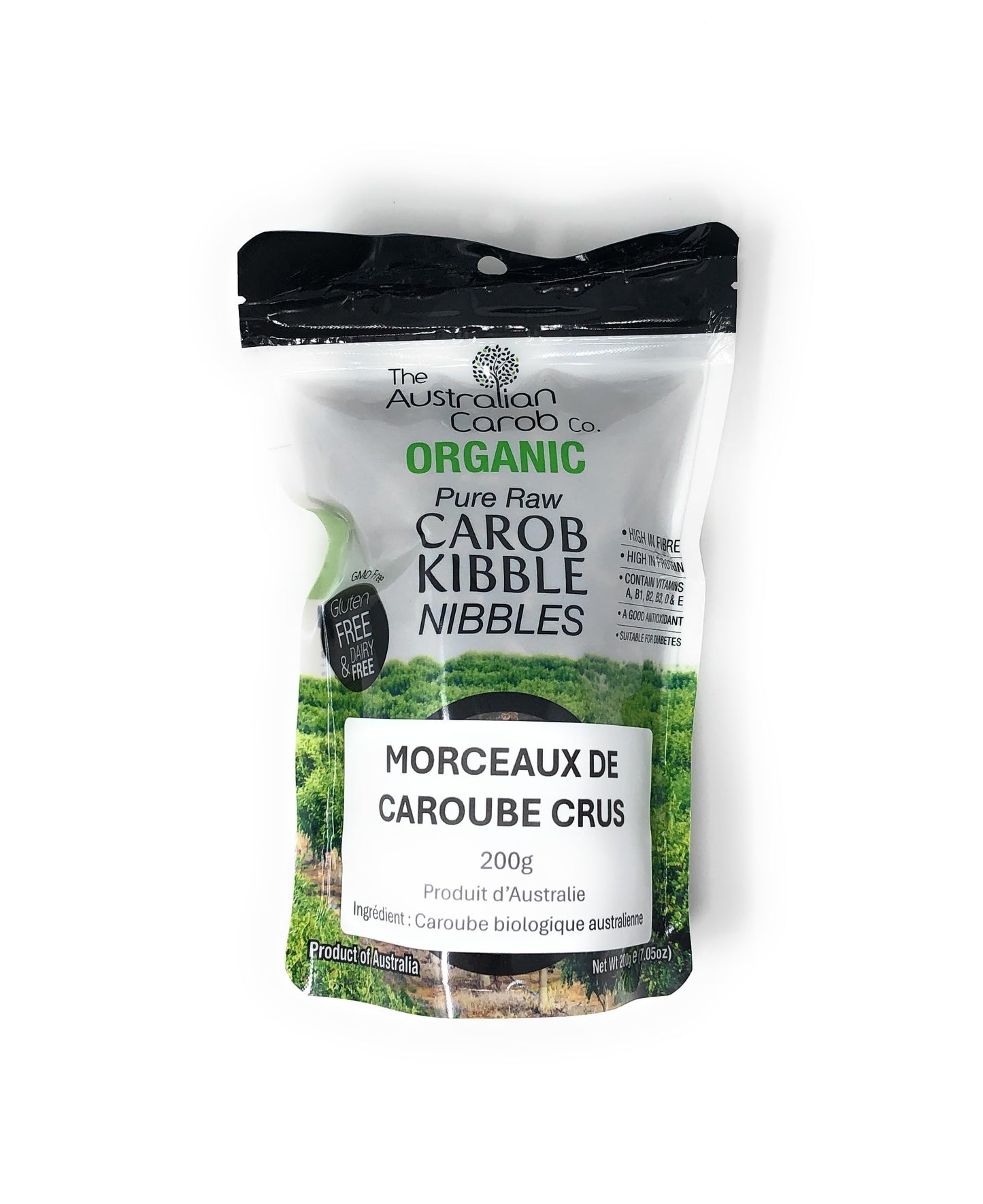 Australian Raw Organic Carob Kibble Pod Pieces
