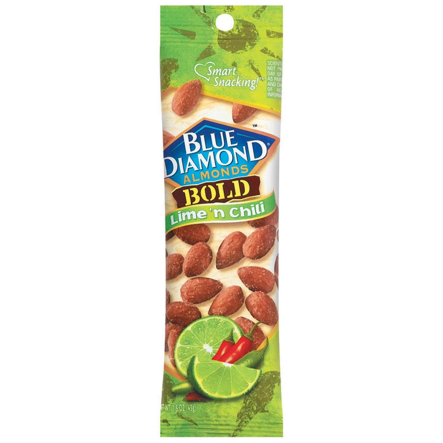Blue Diamond Almonds, Lime and Chili, 1.5-Ounce Packages (Pack of 12)