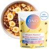 ONO Overnight Oats - Vegan Peanut Butter Banana Chocolate Protein Oatmeal (6 Pack)- 20g Protein Powder, High Fiber, Low Sugar, O