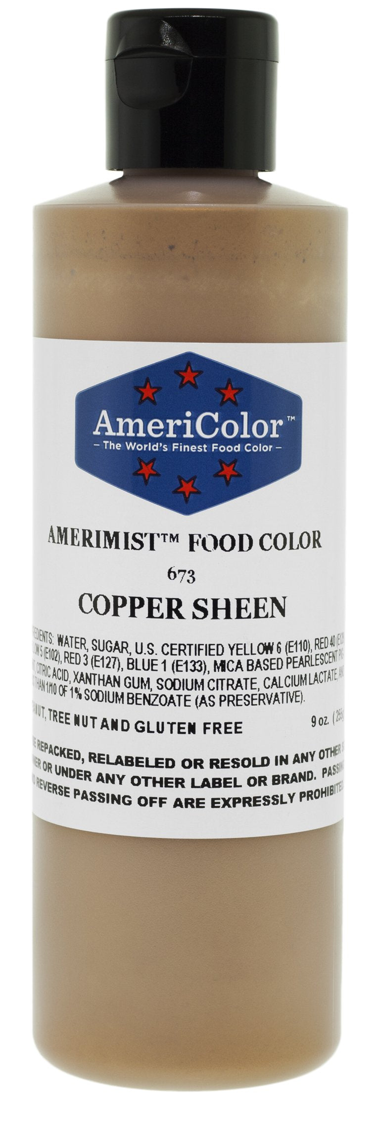 AmeriColor Amerimist Airbrush Color 9 Ounce, Copper Metallic Sheen