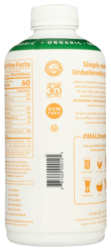 Malk Alm Milk Vanilla (6X28.00)