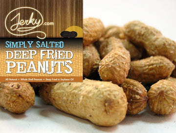 Jerky.Com Deep Fried Peanuts Salted 3 Pack - Salted Peanuts In Shell Bulk - Inshell Peanuts Salted & Roasted For Human - Usa Gro