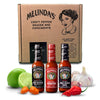 Melindas Extreme Fiery Collection Hot Sauce Gift Set - Extra Spicy, 5oz, 3 Pack