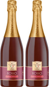 Tuscanini Sparkling Rose Grape Juice, Non-Alcoholic Celebration Drink, 25.4oz (2 Pack)