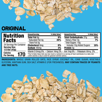 Bobos Original Oat Bars, Gluten Free, Non-GMO, Whole Grain Oats, Pack of 12 | Snack Bars | On-the-Go | Made with Simple Ingredi