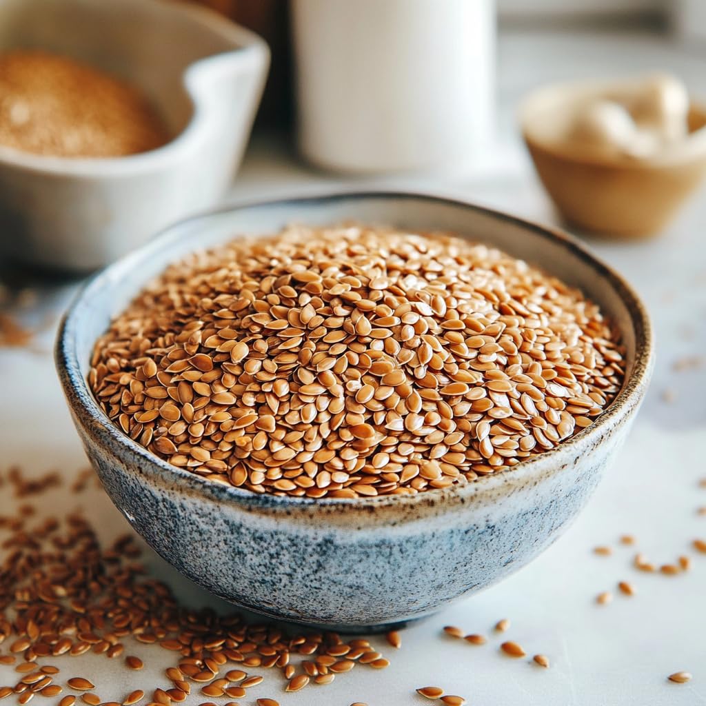 Premium Gold | Whole Flax Seed | 2 Lbs. | Gluten-Free, Non-Gmo, Kosher, Raw Seeds, Excellent Source Of Fiber, Source Of Omega-3,