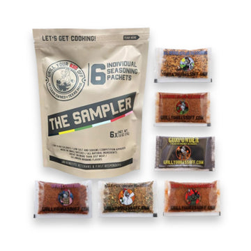 Grill Your Ass Off BBQ & Grill Seasoning Sample Pack - 6 Pack, Gluten Free, 8 Ounce