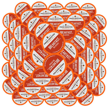 Fresh Roasted Coffee, Breakfast Blend, Light Roast, 96 Pods For K Cup Brewers