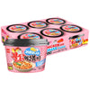 Wang Buldak Carbonara Tteokbokki Rice Cakes - Korean Spicy Topokki with Creamy Hot Chicken Sauce, Ready in 5 Minutes - Pack of 6